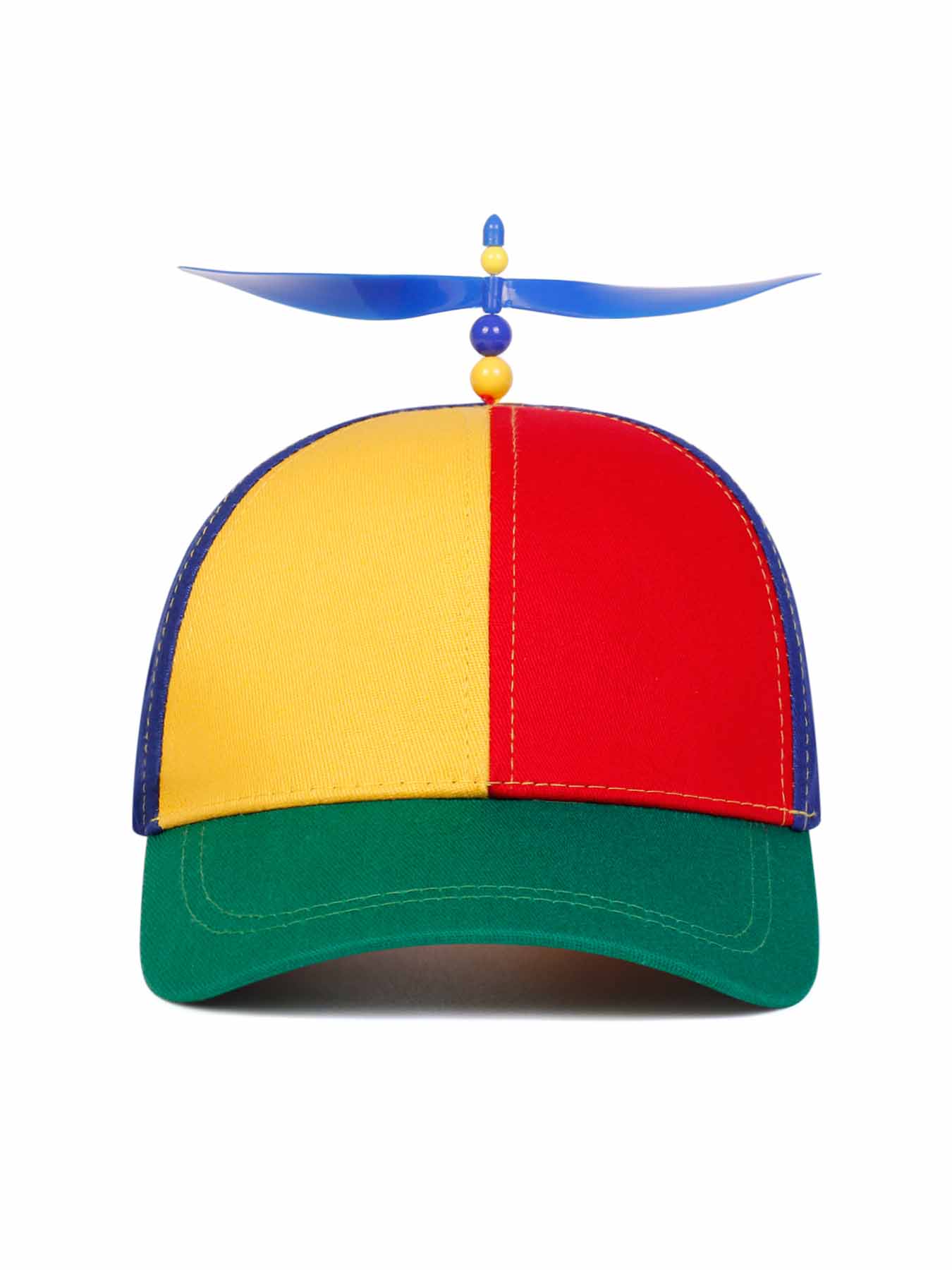 Adult Propeller Hat Unisex Adjustable Rainbow Helicopter Style Headwear Fun Holiday Accessory Unique Party Costume Cap