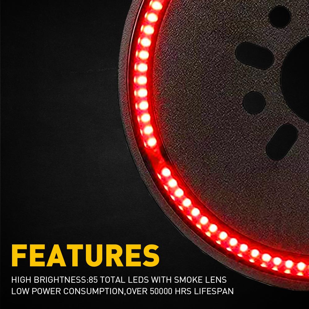 Tire Spare Brake Light Tail Light Fit Jeep Wrangler 86-2021 LED 3rd Lamp