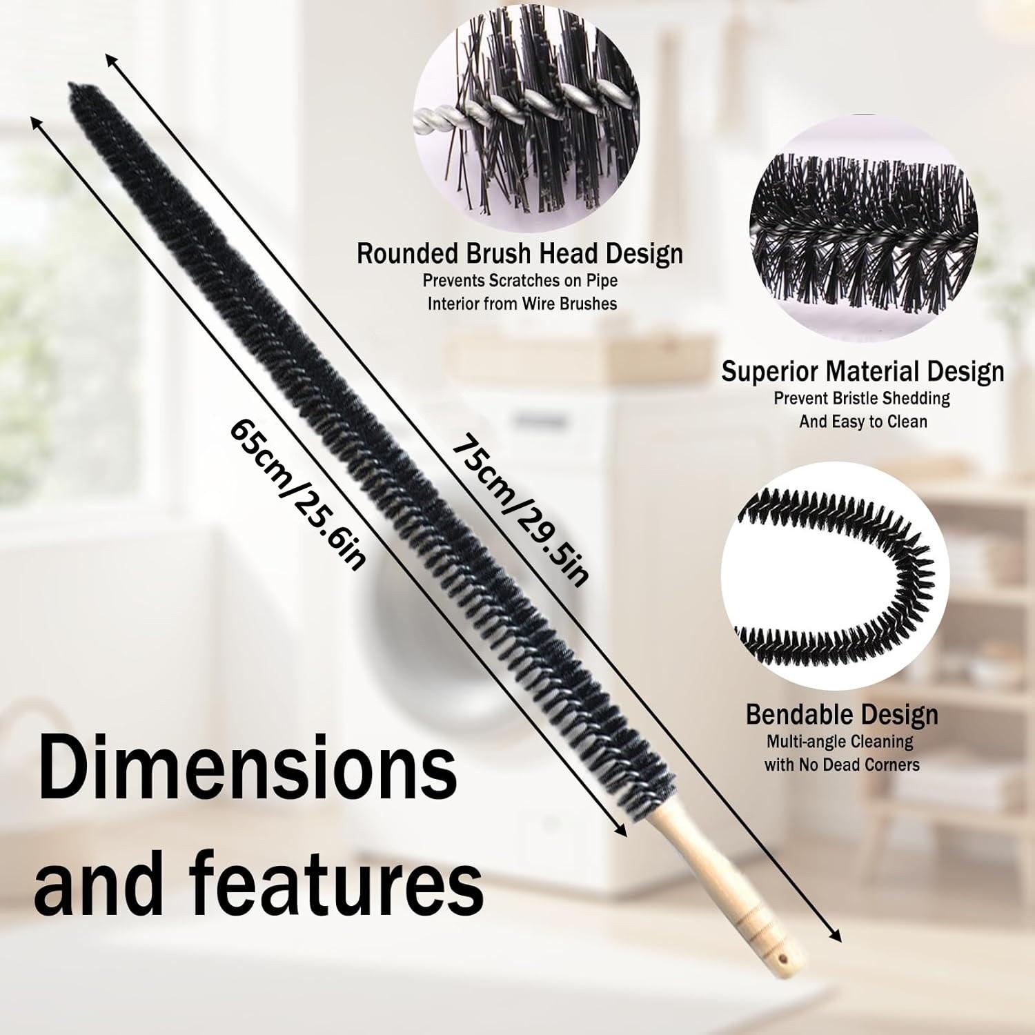 Long Flexible Drying Machine Vent Cleaner Brush, Refrigerator Condenser Coil Cleaning Tool, Air Conditioner Vent Cleaning Brush, Household Cleaning Tool