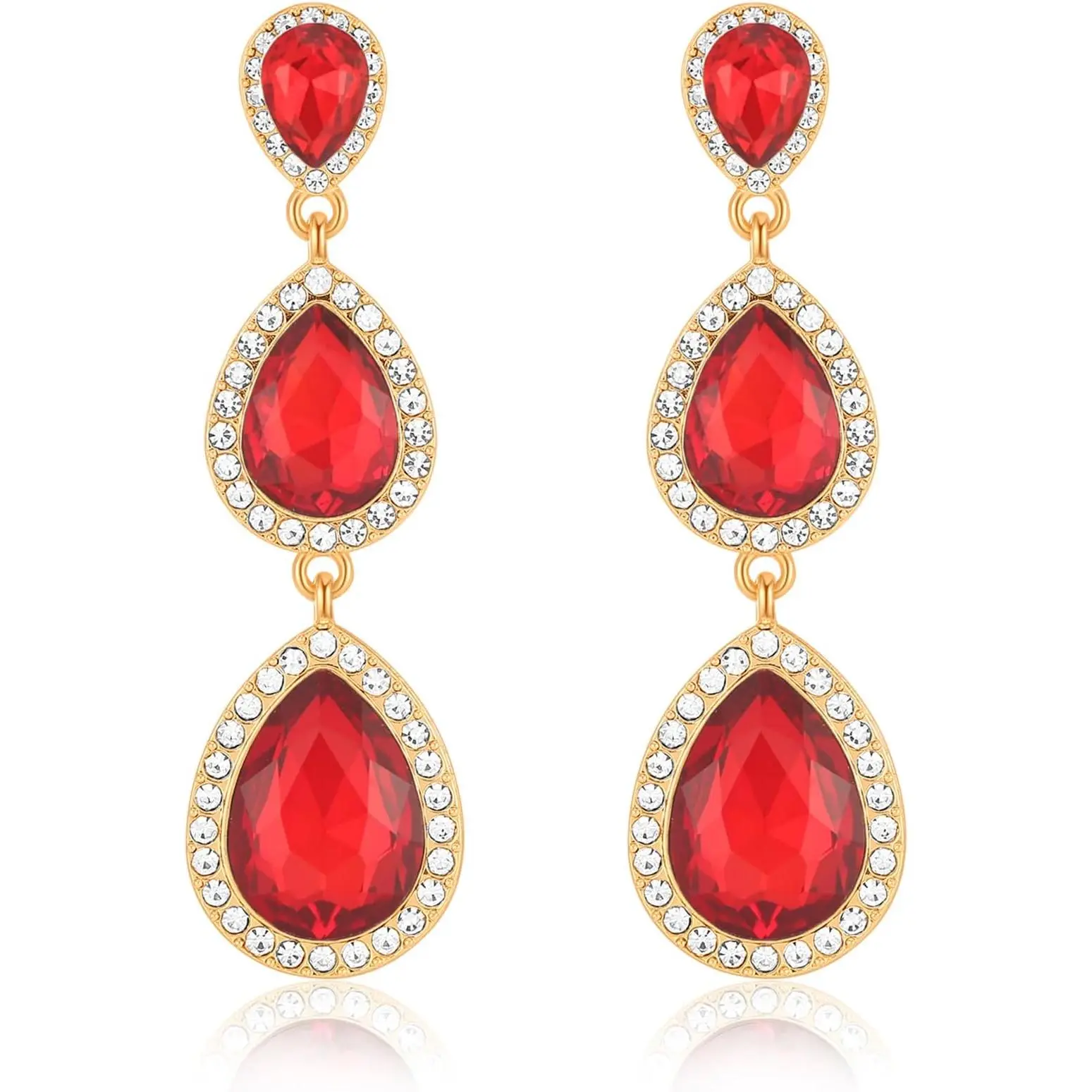 B08 Red Gold-Tone
