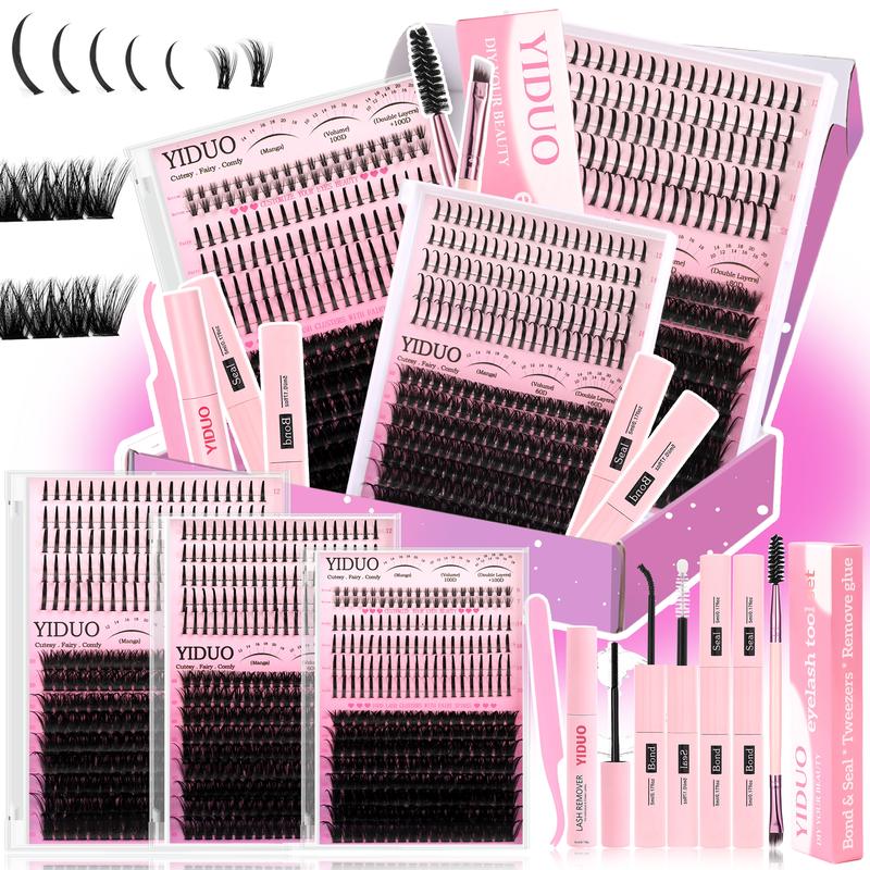 Individual False Eyelashes Kit, 60D/80D/100D Mixed Length Eyelash Extensions Kit, Self Grafting Curl Eyelashes, Eye Makeup Enhancement False Eyelashes, Cosmetic, Eyelash Set #TOP PICKS