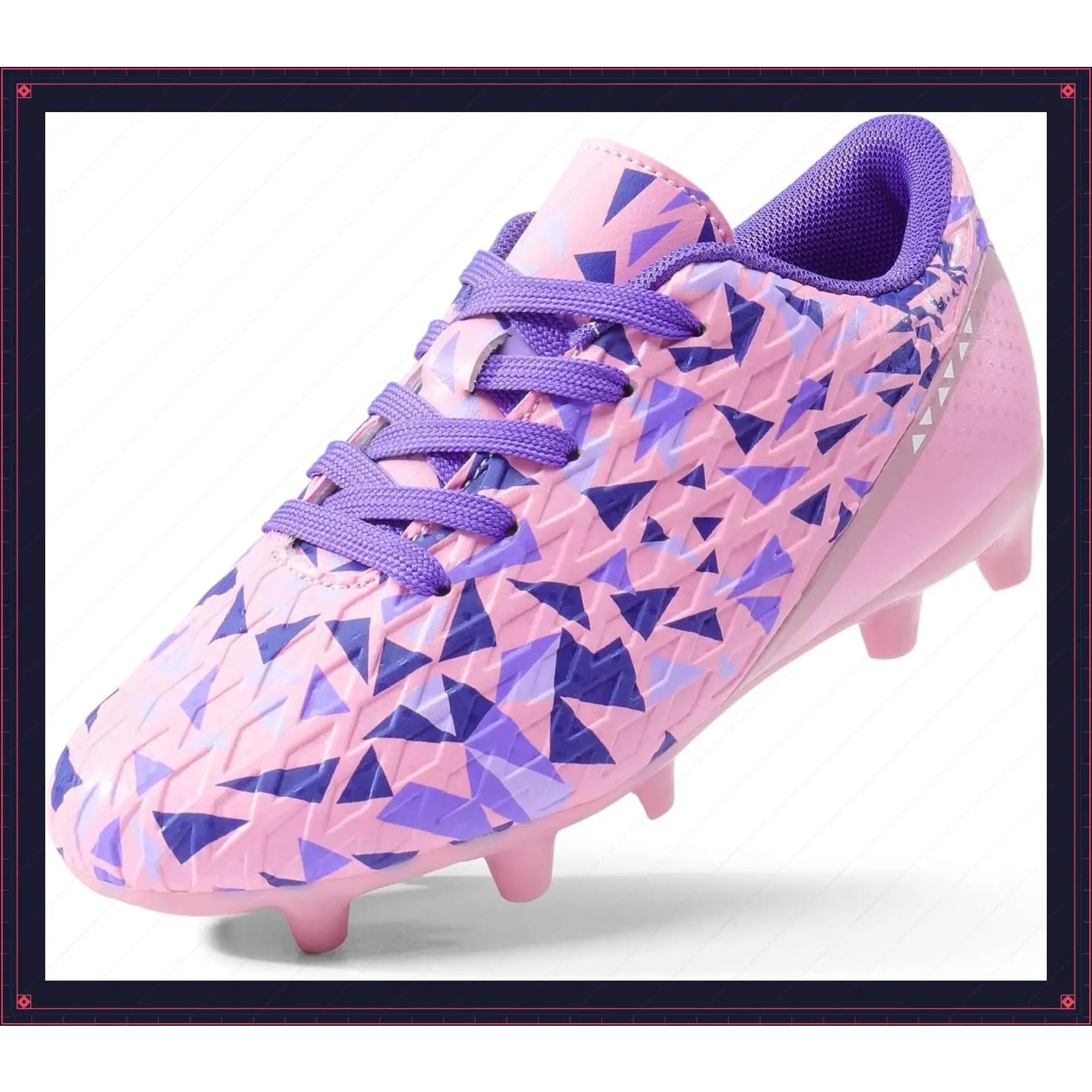 Boys Girls Soccer Cleats | Youth Firm Ground Athletic Outdoor Training Football Shoes for Little Kid, Big Kid, ToddlerGift