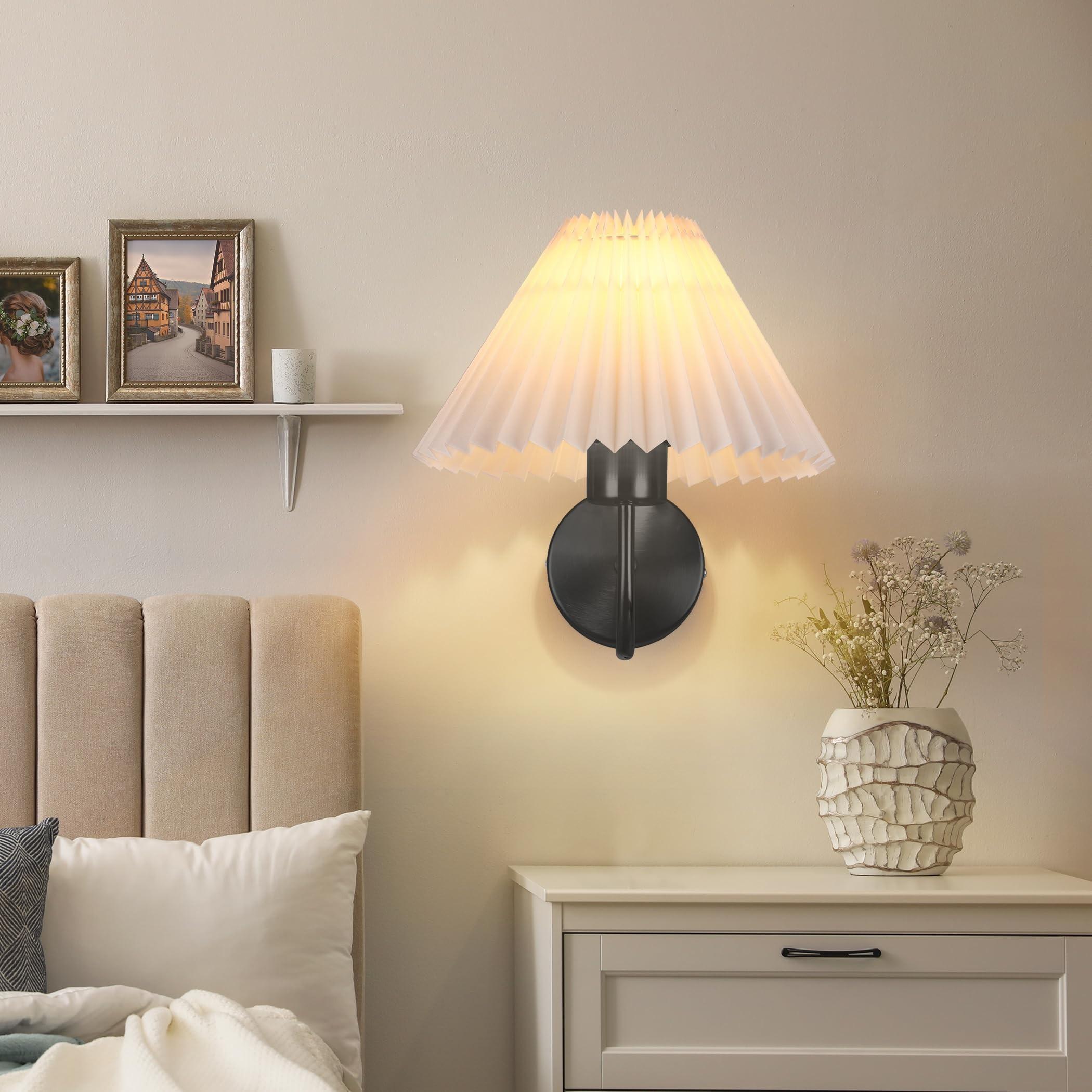 Rechargeable Wall Lamp Set of 2, RGB Detachable Bulb, Adjustable LED Light with Remote, Modern Home Decor for Bedroom & Living Room