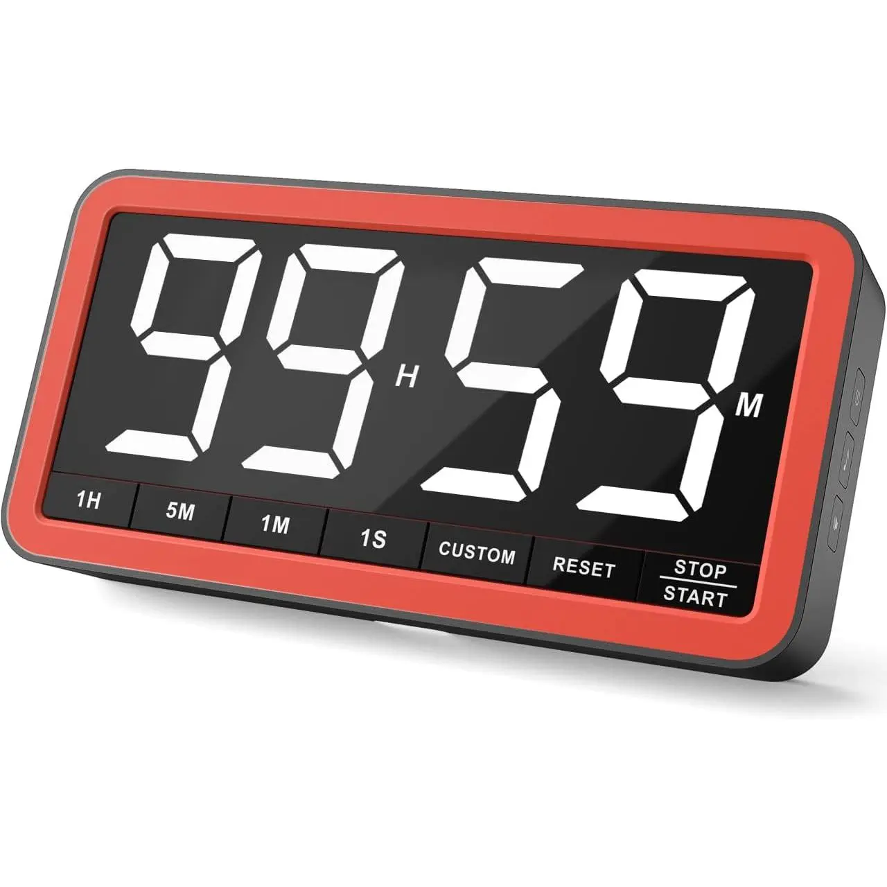 Large 7.8 Inch Digital Timer, Magnetic LED Countdown Timer, Loud Alarm Visual Timer for Kitchen Cooking, Classroom Study, Office and Workout, Easy to Read Large Display