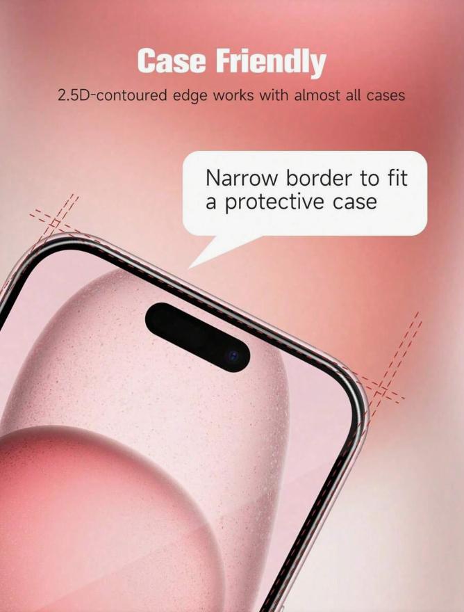 2Pcs Tempered Glass Compatible With 17Pro Max 17 Air 16 Plus 16 Pro 16 Pro Max 15 14 13 12 11 Pro Max X XS  XR  14 Plus Screen Protector Compatible With 14 15 Pro Max Glass Gift For Birthday, Family, Friends Phone Screen Protector, Phone Accessories