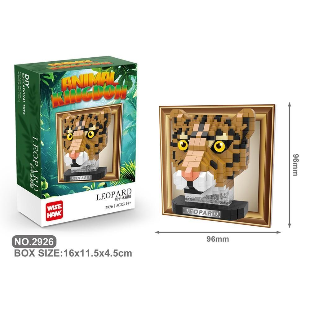 8-Pack DIY Animal Head Block Refrigerator Magnets, New Plastic Suction Cups, Home Creative Decoration, Perfect Holiday Gift