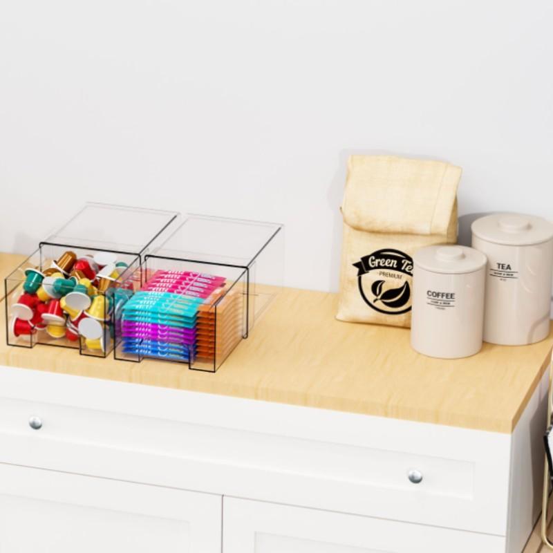 Stackable Bottle Organizer Set, BPA-Free Space-Saving Storage, Ideal for Baby Bottles, Makeup, Bathroom, Food Storage, Best Christmas Gift