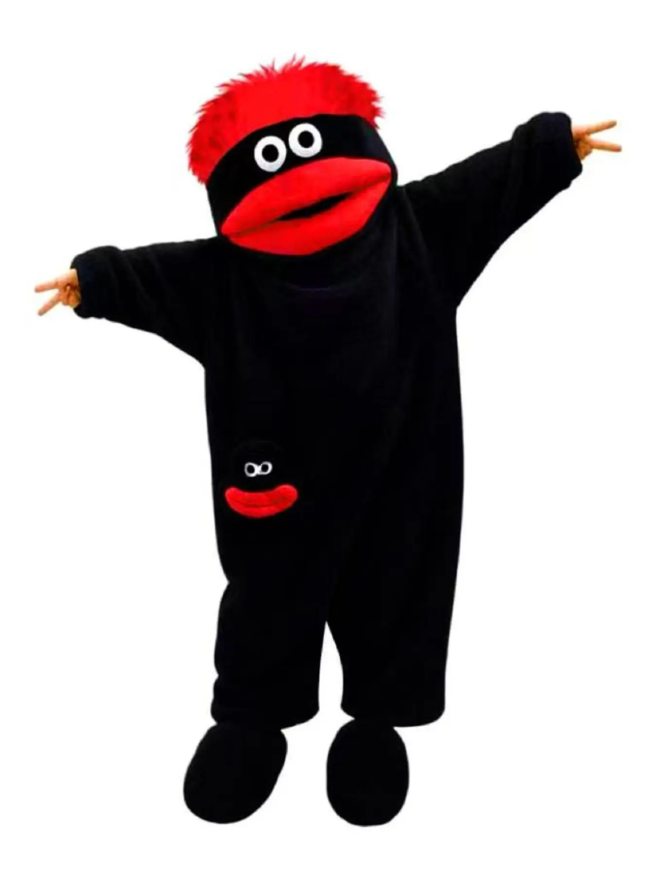 Funny Abstract Big Mouth Onesie, 5 Sizes, 12 Colors, Thick Soft Fabric, Comfortable, Free Comb, Unisex, Long Sleeve, Pockets
