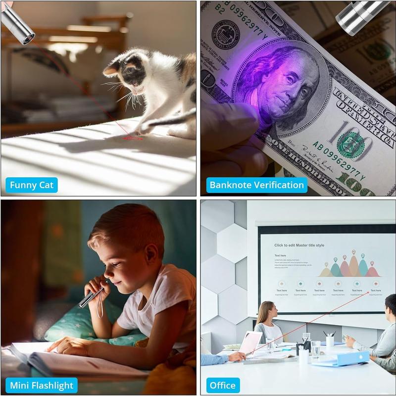 Laser cat toy, suitable for indoor play, 5 adjustable modes, interactive pet training light and movement toy, fun gift, suitable for cats, dogs, kittens, puppies and small pets.