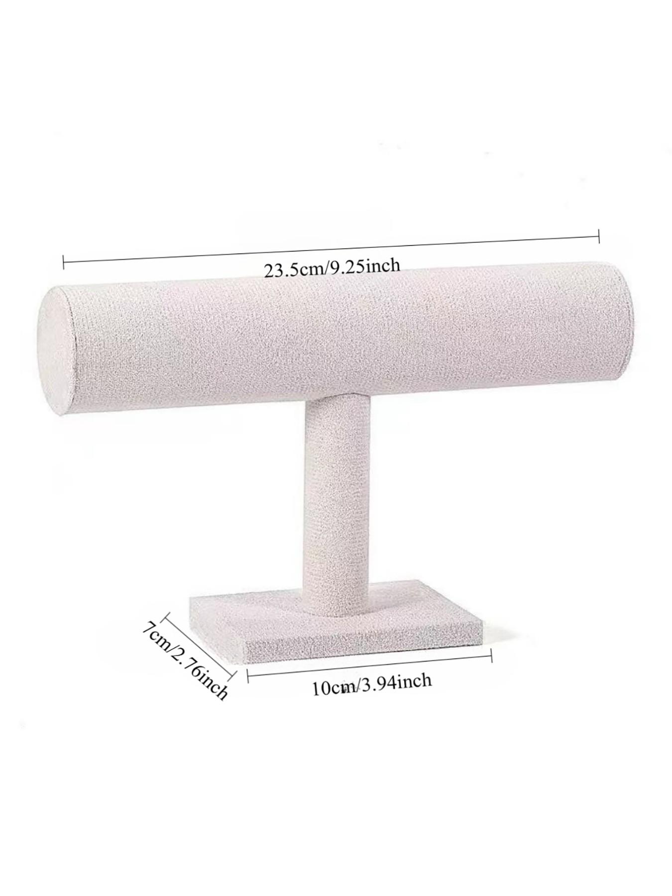 1pc Velvet Single Layer Three-Tier Bracelet Stand, Jewelry Display Rack, Watch Wristband Hairband Organizer, Jewelry Props Showcase