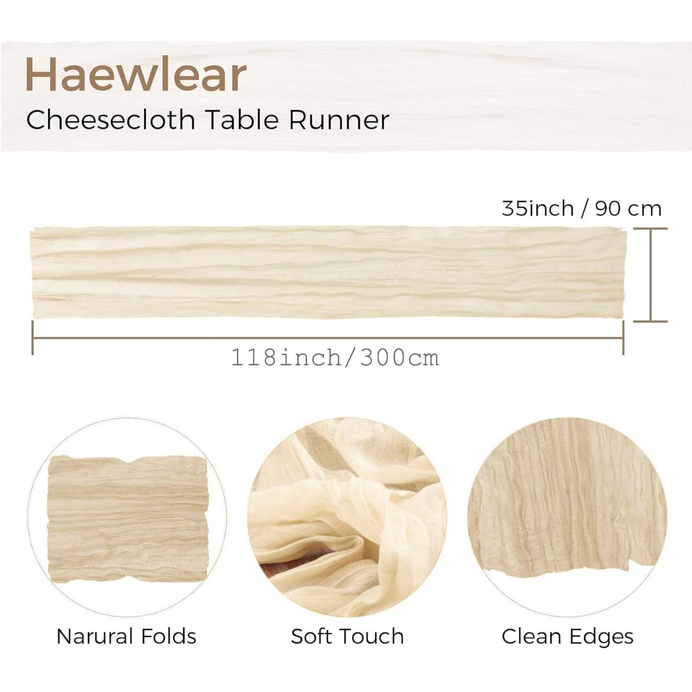 Polyester Ruffled Table Runner, Bohemian Style Linen Cloth, Rustic Decorative Wedding Party Supplies, Festival Gift Event Decoration