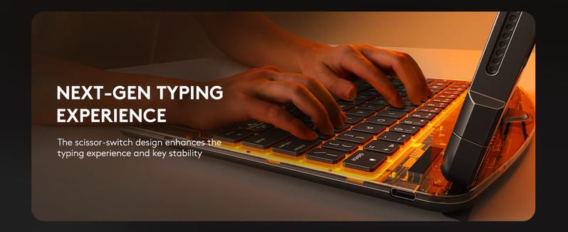 2024 Newest 360 Swivel Keyboard with transparent case for iPad(not include iPad!!!)