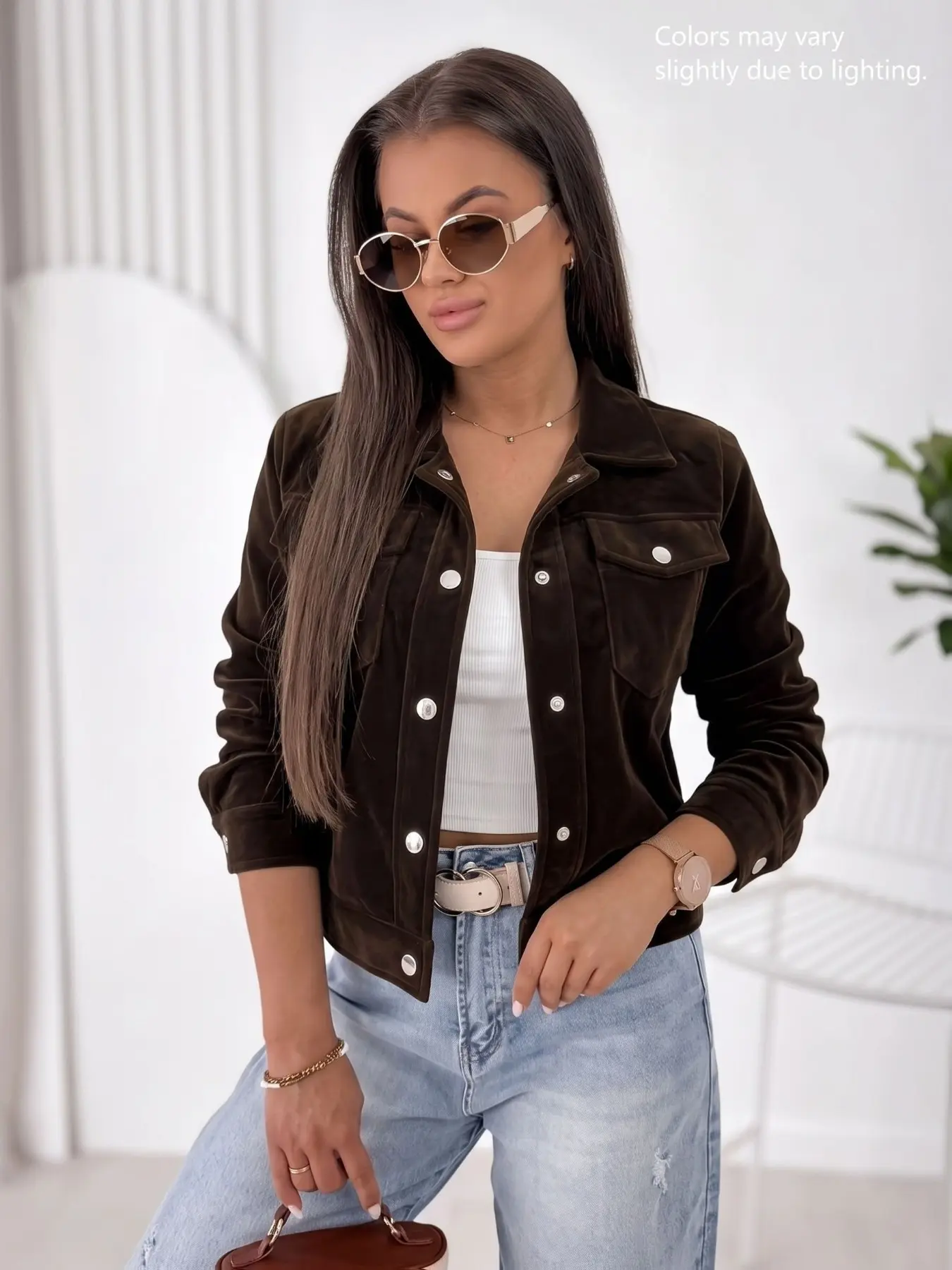 Women's Fashion Spring Summer Short Jacket Coat, Casual Style, Lightweight & Breathable Material, Perfect for Daily Wear