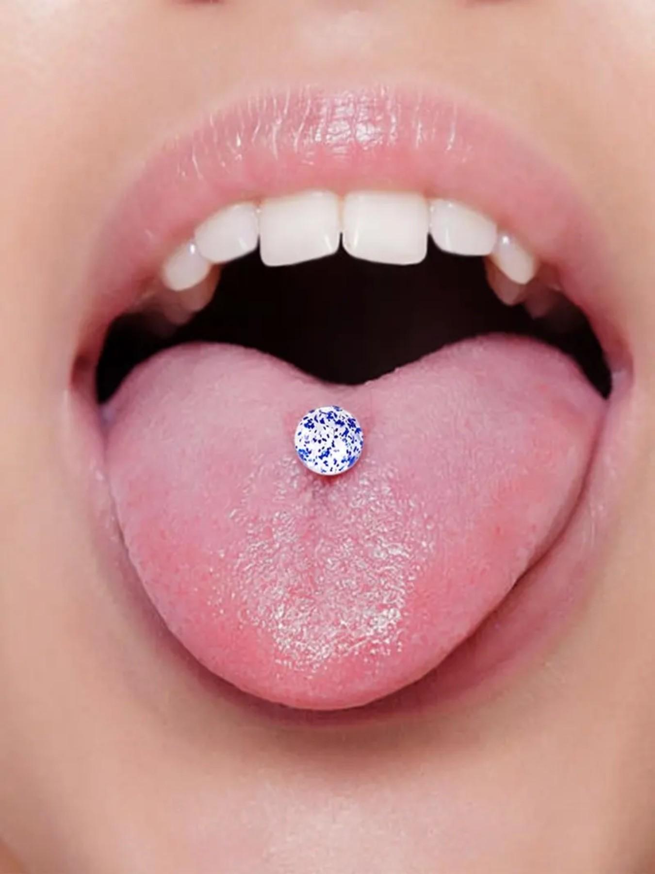 36pcs Stainless Steel Tongue Stud Set, 16mm Rod Length, Body Piercing Jewelry for Women & Men, Daily Wear, Party Accessory