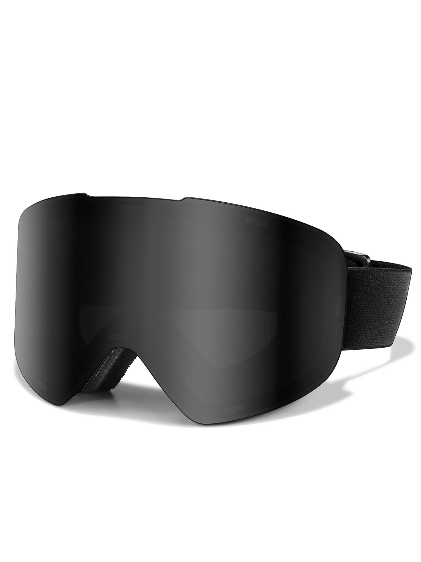 Ski Goggles with Uv400 Protection, Anti-Fog, Interchangeable Magnetic Lenses, OTG-Friendly, Frameless Design, Snowboarding Gear for Men & Women