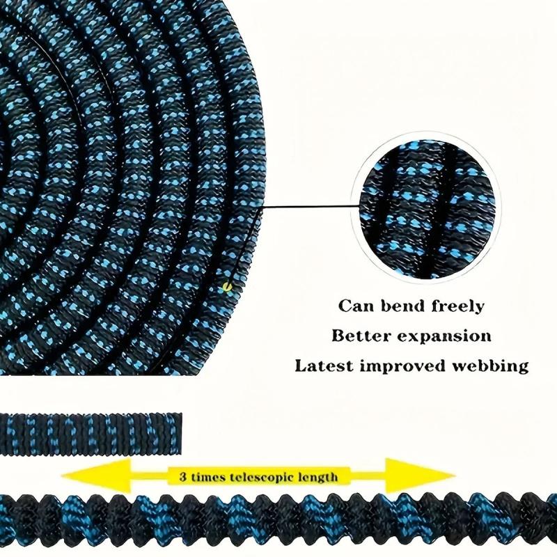 New Flexible Retractable Irrigation Hose - Magic Garden Hose with Spray Gun - High Pressure - Car Cleaning Tool - Plant Watering System with Adjustable Control Valve - Watering Nozzle - Gardening and Lawn Supplies