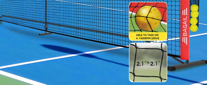 【Holiday Haul】BAGAIL Portable Pickleball Net Set, 22 FT Regulation Size Pickle Ball Net with Ball Collector, Carry Bag, Easy Setup for Outdoor Indoor Driveway family sport Training Equipment Baseball Bat