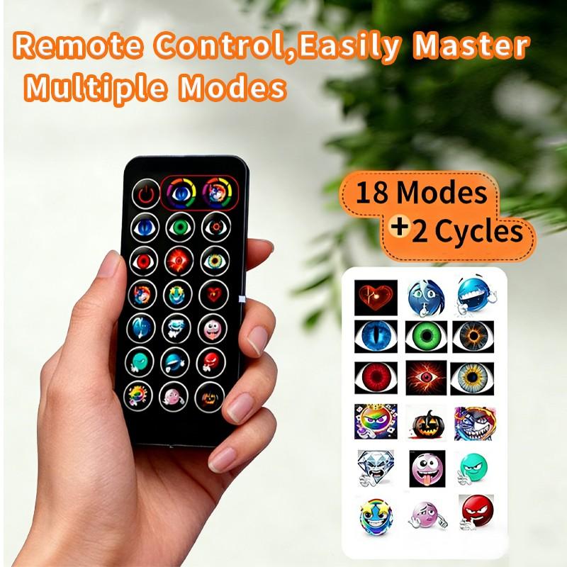 LED Dynamic Devil Eyes Light for Motorcycle/bicycle, 20 Modes Remote Control, Waterproof Decorative Light, Led Headlight, Model Xinghao A1