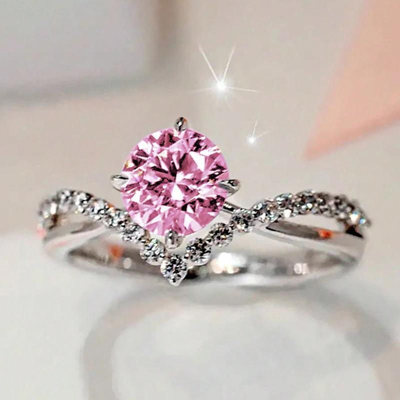 Minimalist Zircon Couple Ring, Sparkly Chevron V Shape Wedding Band, Four-Prong Cubic Zirconia Promise Ring, Stackable Engagement Ring for Women, Elegant Everyday Jewelry Gift for Wedding, Anniversary, Valentine's Day, Daily Wear