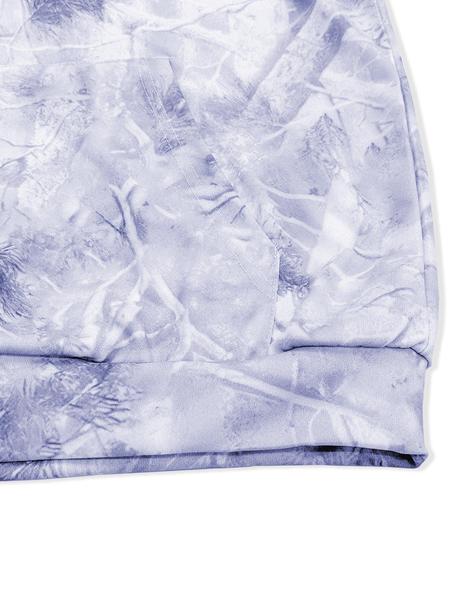 Unisex Casual Branch Print Hoodie, Long Sleeve Loose Fit Pullover, Graduation & Back-To-School Wear, Fall Fashion Streetwear