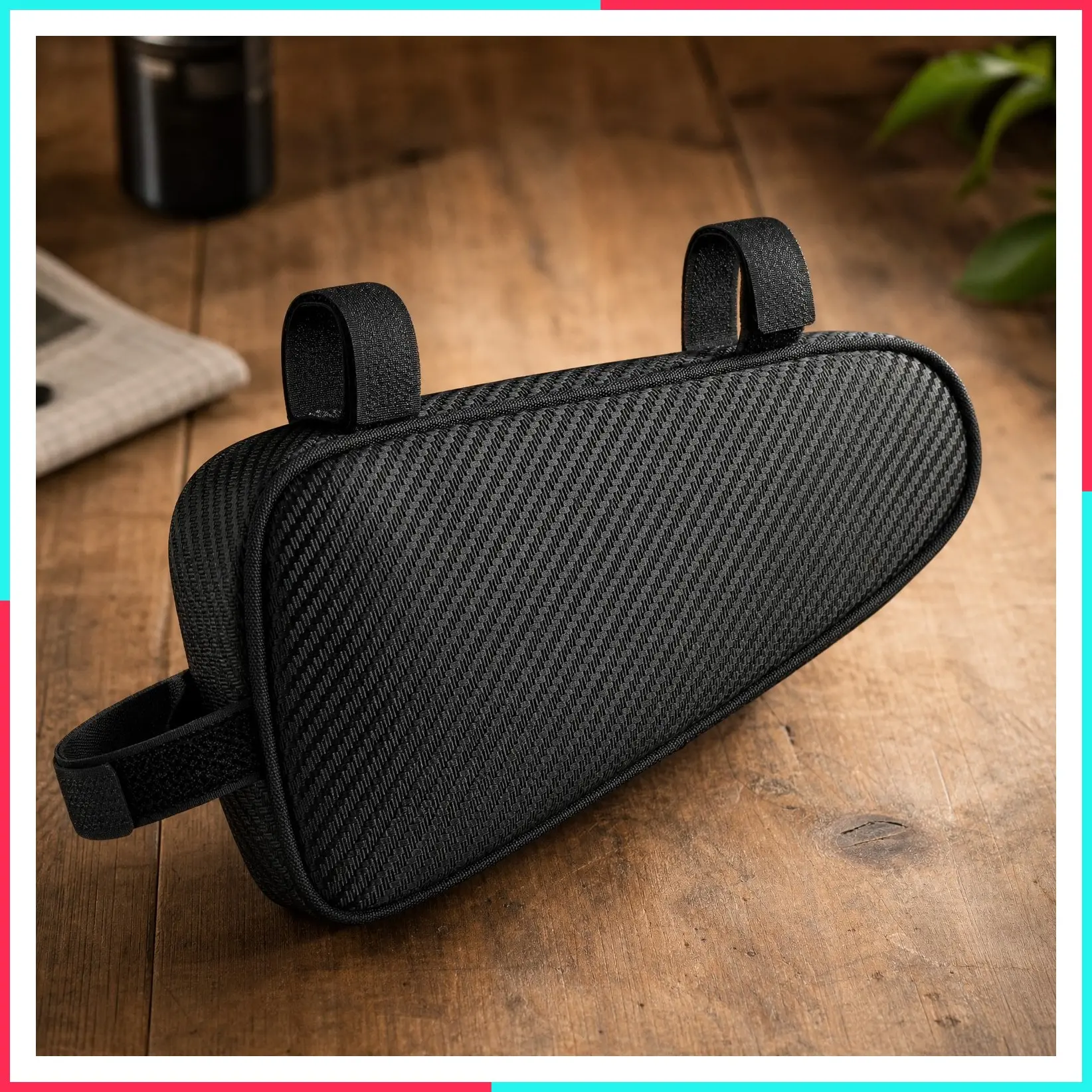 Bike Frame Bag 1.2L Bicycle Triangle Storage Pouch Cycling Pack