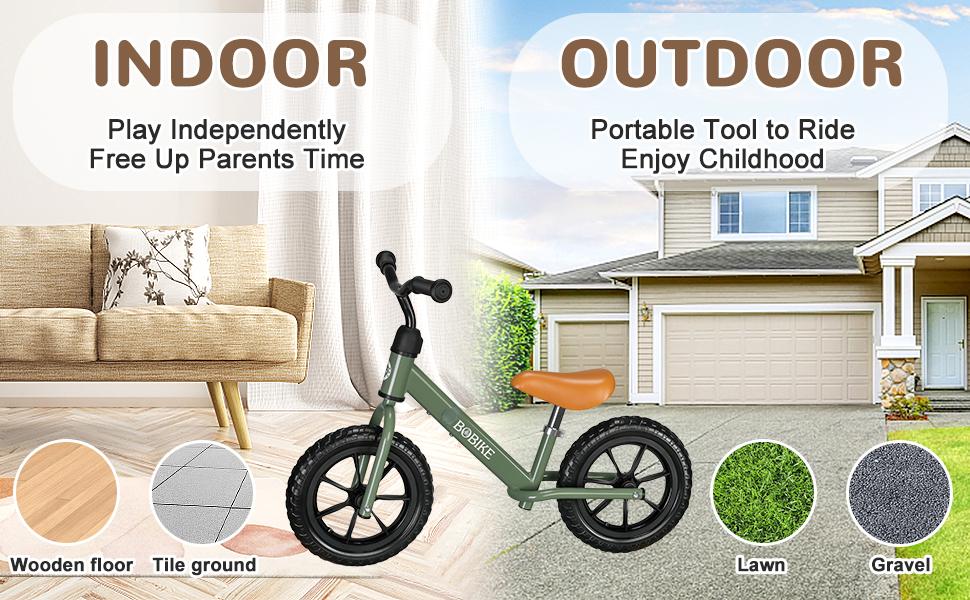 Bobike Toddler Balance Bike Toys for 2 to 5 Year Old Girls Boys Adjustable Seat and Handlebar No-Pedal Training Bike Best Gifts for Kids Bobike Toddler Balance Bike Toys for 2 to 5 Year Old Girls Boys Adjustable Seat and Handlebar No-Pedal Training Bike Best Gifts for Kids