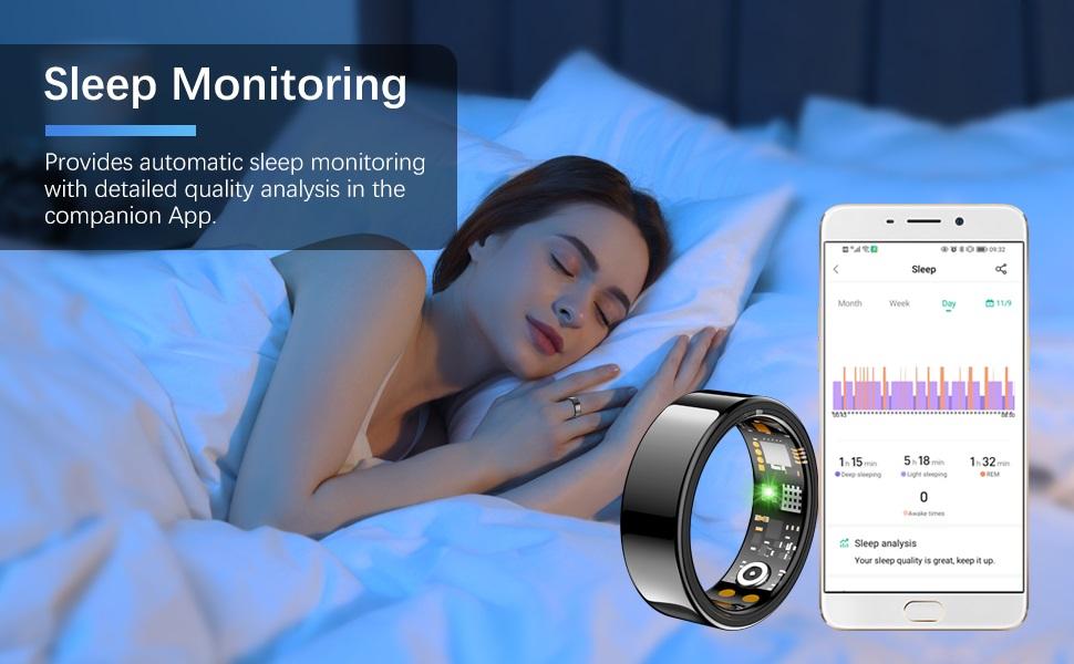 2026 Smart Ring for Women Men, Fitness Ring with Heart Rate, Blood Oxygen,Stress, Sleep Tracker, Step Tracker, Fit Ring No Subscription Fee, IP68 Waterproof Smart Ring for iPhone & Android # app fee