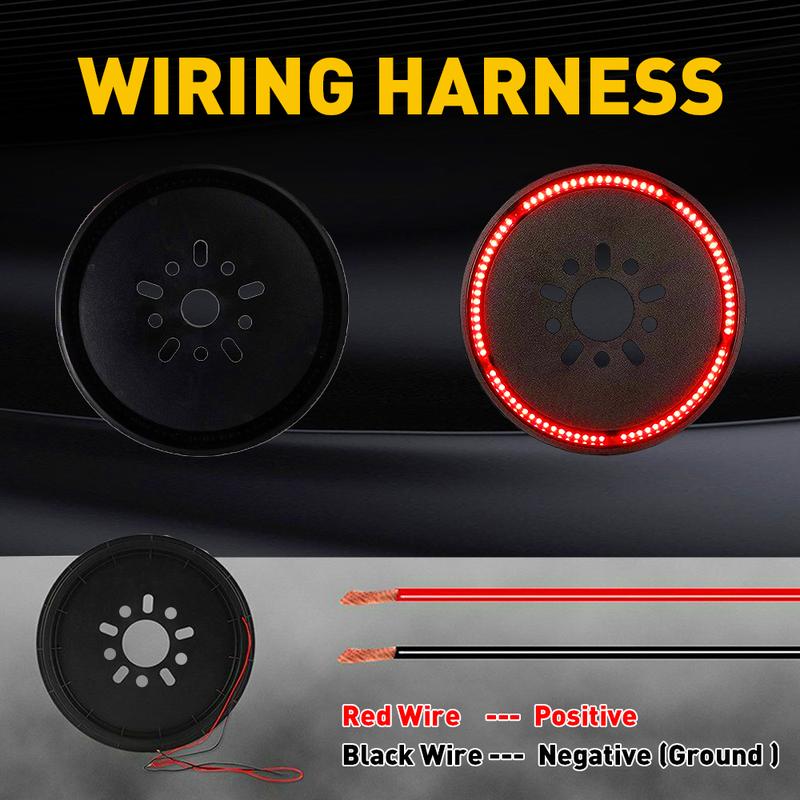 Tire Spare Brake Light Tail Light Fit Jeep Wrangler 86-2021 LED 3rd Lamp