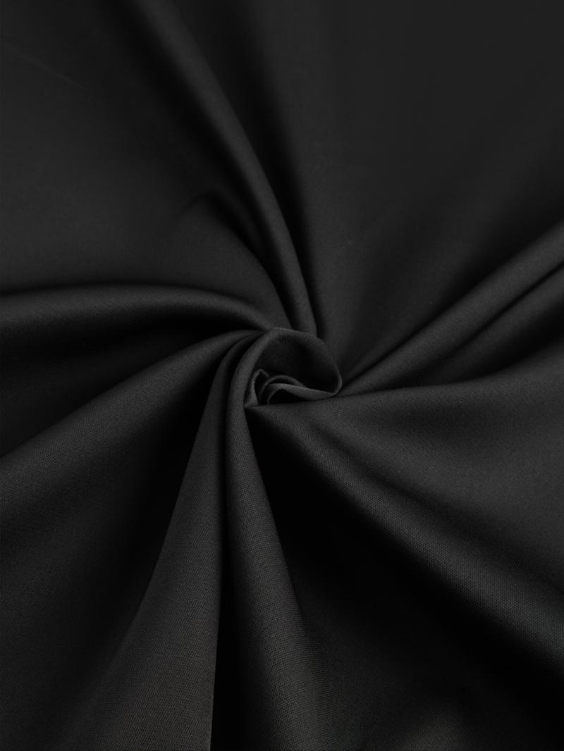 Elegant Water Drill Sleeve Round Neck Dress, Slim-Fitting Flare Sleeves, Perfect for Spring & Fall Formal Events