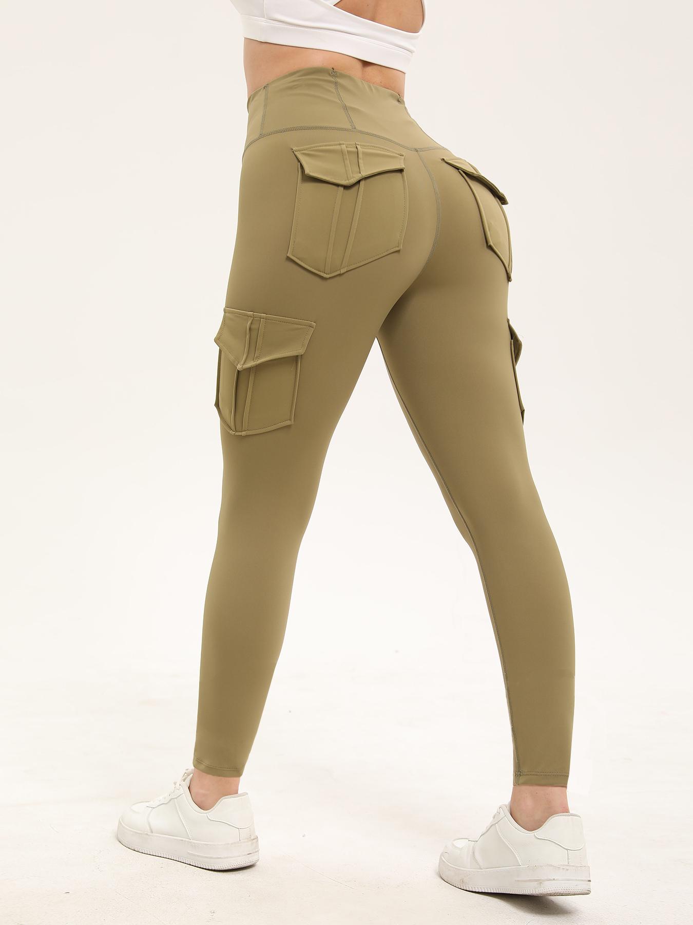 3PCS Women's Butt Lifting Leggings with Flap Pockets High Waist Tummy Control Side Pocket. Sporty, Comfy and Breathablal for Yoga, Gym, Workoe and Running Ladies'   Activewear   for All Seasons