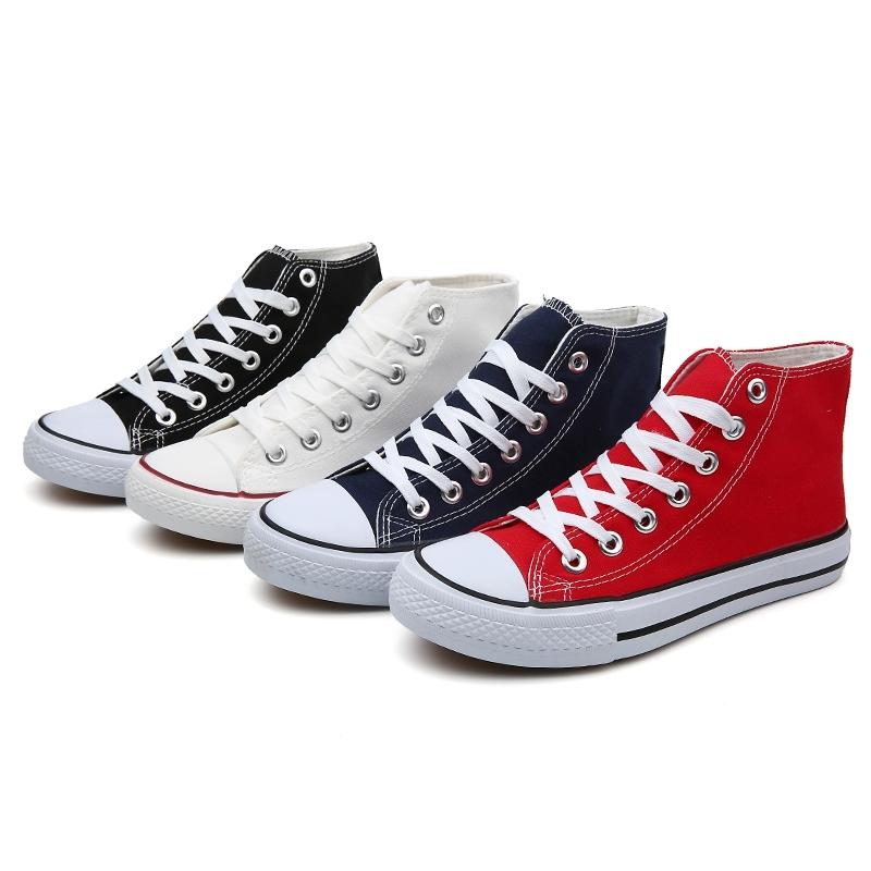 Unisex High Top Canvas Shoes, Classic Design, Versatile All-Season Footwear, Suitable for Various Occasions, Comfortable and Stylish
