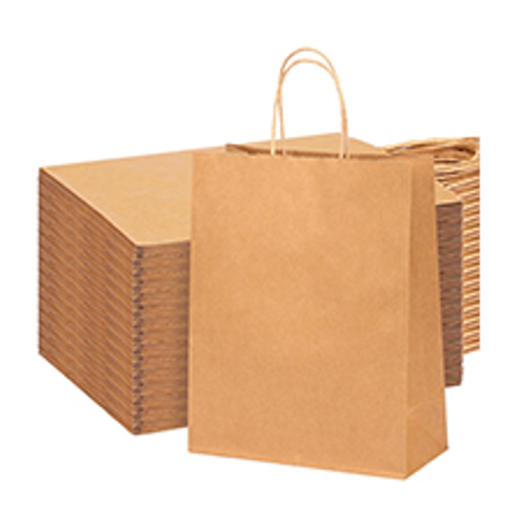 60pcs 16x6x12 Inch Large Kraft Paper Bags with Handles, Brown Gift Bags for Business Merchandise, Retail Store Use 60pcs 16x6x12 Inch Large Kraft Paper Bags with Handles, Brown Gift Bags for Business Merchandise, Retail Store Use