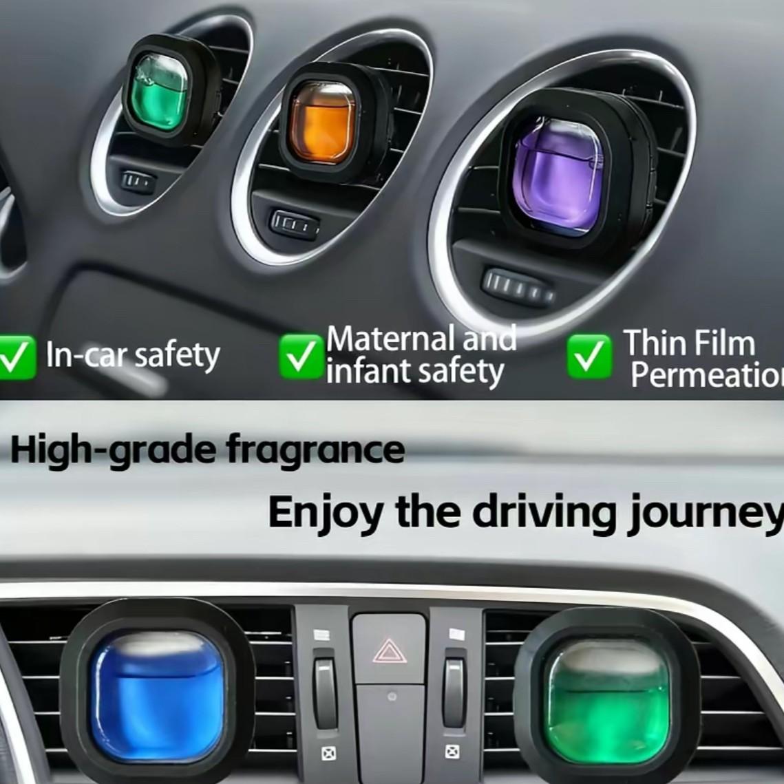 Car Air Freshener Clip, Long-Lasting Car Freshener, 0.14 Oz, 30-Day Odor Eliminator, Vent Clip for Cars, Effective Air Freshening Solution