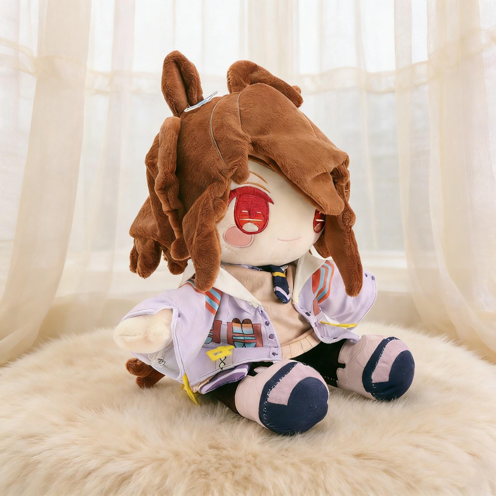 Uma Musume: Pretty Derby Agnes Tachyon Anime Plush Toy Soft Stuffed Animal | Adorable Q-Version Sitting Doll Capturing Youthful Energy | A Must-Have Collectible For Umamusume Fans | The Perfect Holiday And Birthday Gift For Fans, Girlfriends, Or Children