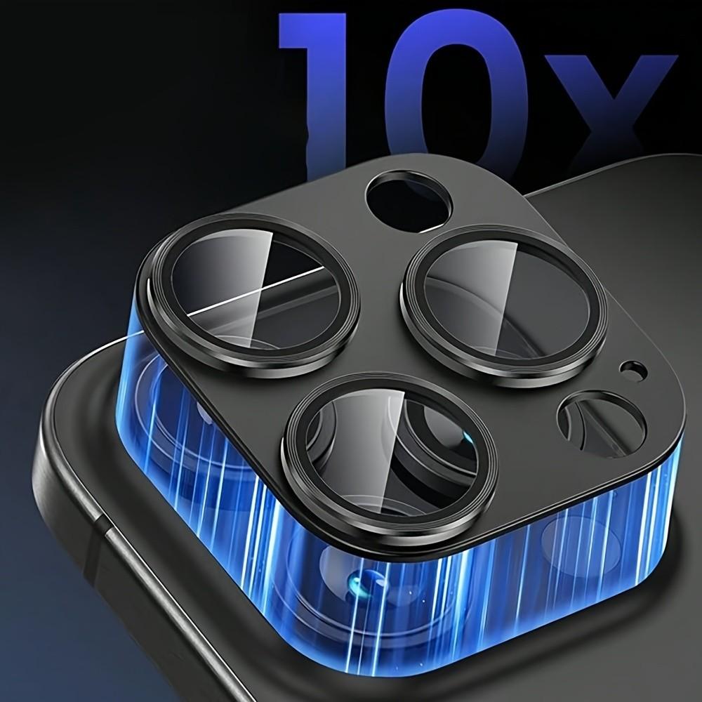 2 Pcs, Robust, Black Integrated Armor Metal Glass, Camera Lens Screen Protector, Suitable for iPhone Full Series 16/16 Plus/16 Pro/16 Pro Max/15/15Pro/15 Plus/15 Pro Max/14/13/12, Mobile Phone Accessories