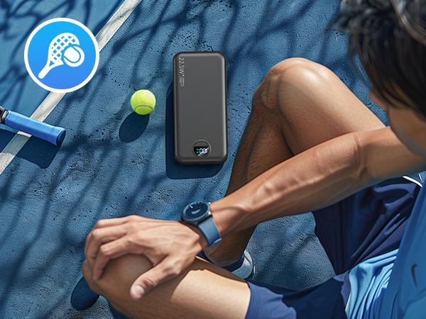Summerwins 20000mAh Portable Power Bank - Compact, 22.5W Max Fast Charging, Built-in Wall Charger, Foldable AC Plug, Built-in Cable for iPhone 15 Series, Galaxy, USB-C Android Smartphones, Devices, Travel Use detail 10