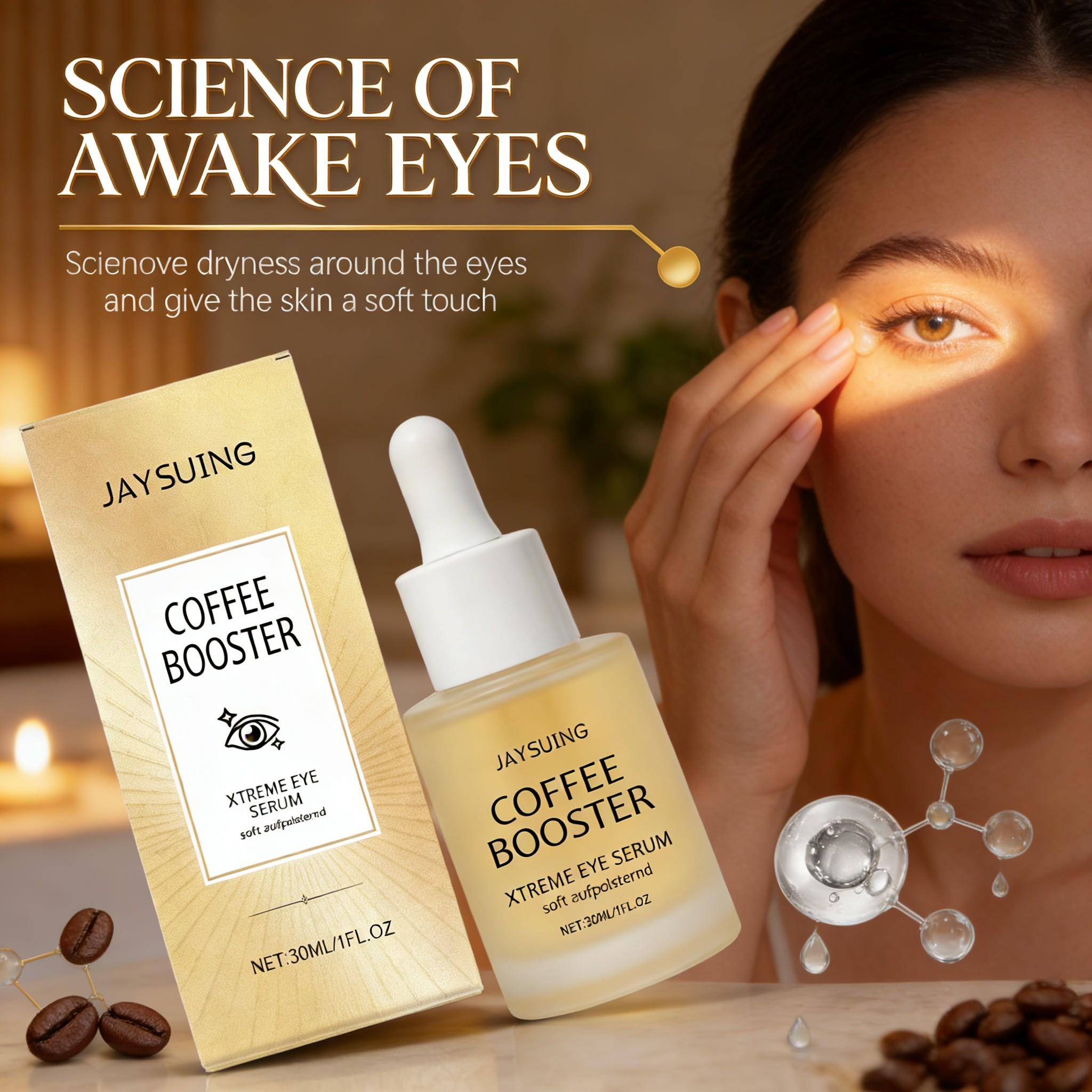 Caffeine Eye Serum with Collagen and Hyaluronic Acid, Firming and Moisturizing, Home/travel Eye Care, Skin Treatment