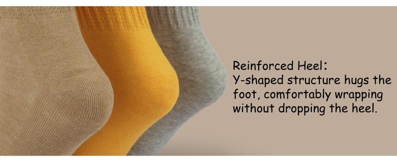Crew Slouch Socks Women - Retro Scrunch Short Sock - Soft Solid Ankle Socks Size 5-11 Womenswear Fits Stretchy Comfort