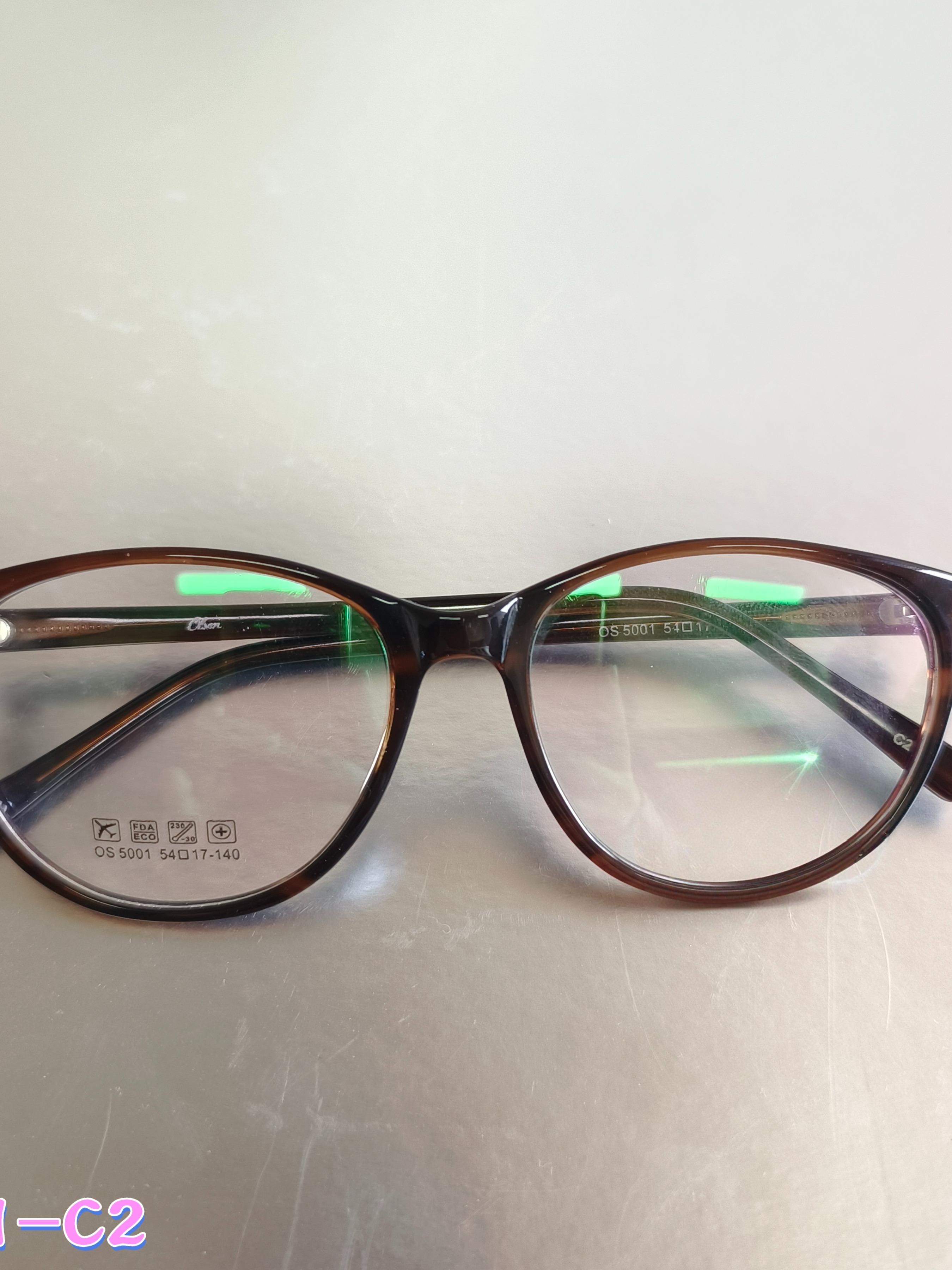 Single-Piece Cat Eye Glasses Frame, Retro Sweet Cool Design, Ultra-Light Zero-Pressure Nose Fit, Multicolor Versatile Style