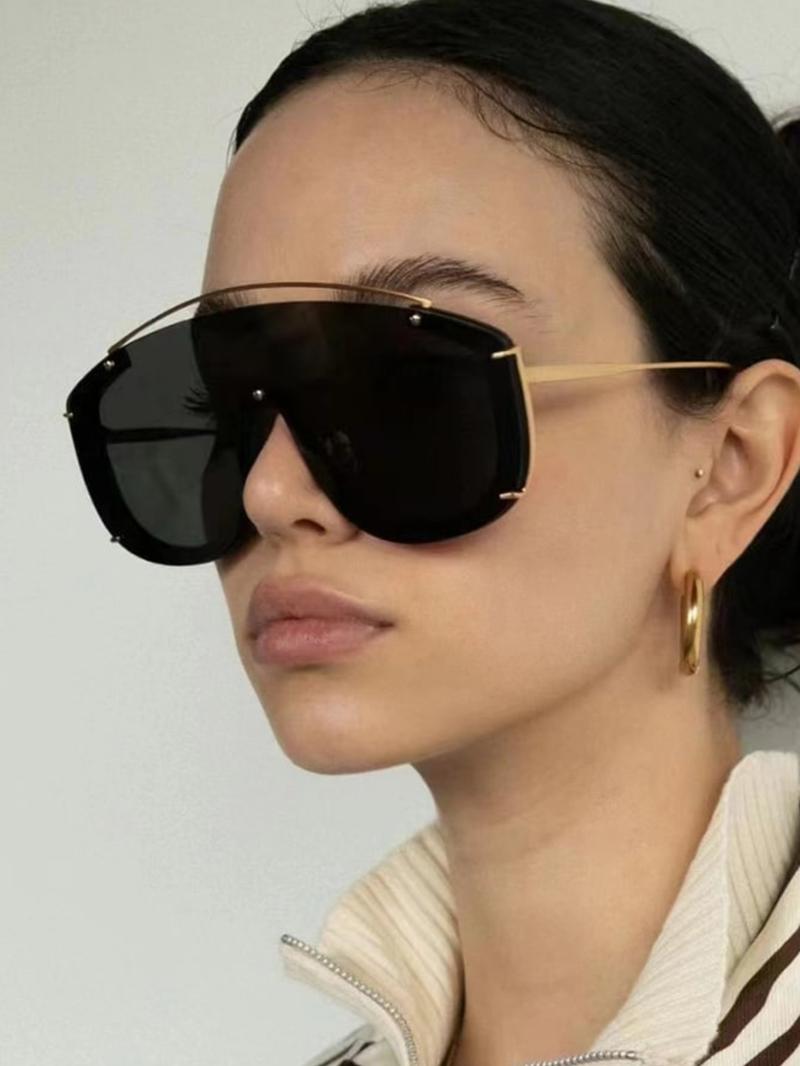 Unisex Fashionable All-match Tinted Lens Sunglasses, Trendy Casual Frame Sunglasses for Everyday Use, Fashion Accessories for Outdoor Activities