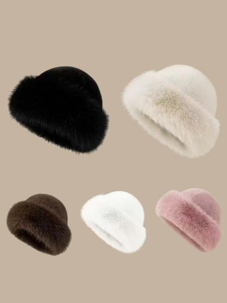 Large Women's Bucket Hat with Warm Earflaps, Fashionable Outdoor Cold Protection Accessory, Multi-purpose Stylish Headwear, Fashion Matching Hat