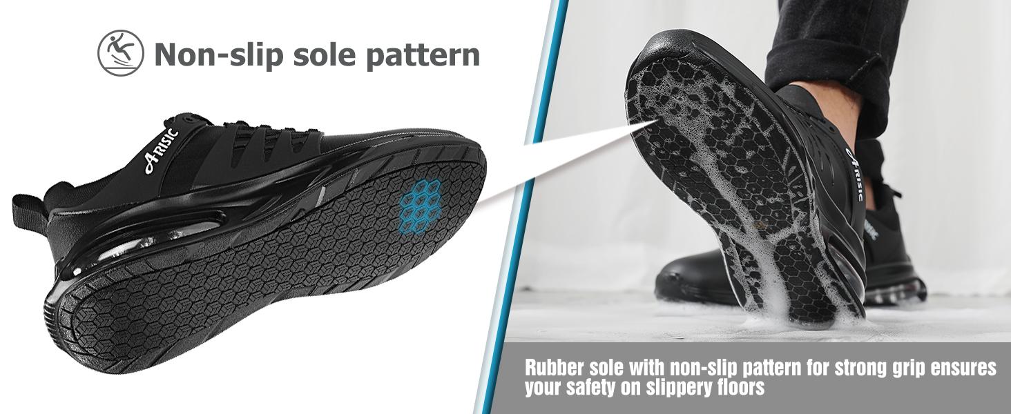 Men's Non Slip Shoes, Lightweight Mens Work Shoes & Restaurant or Food Service Sneakers