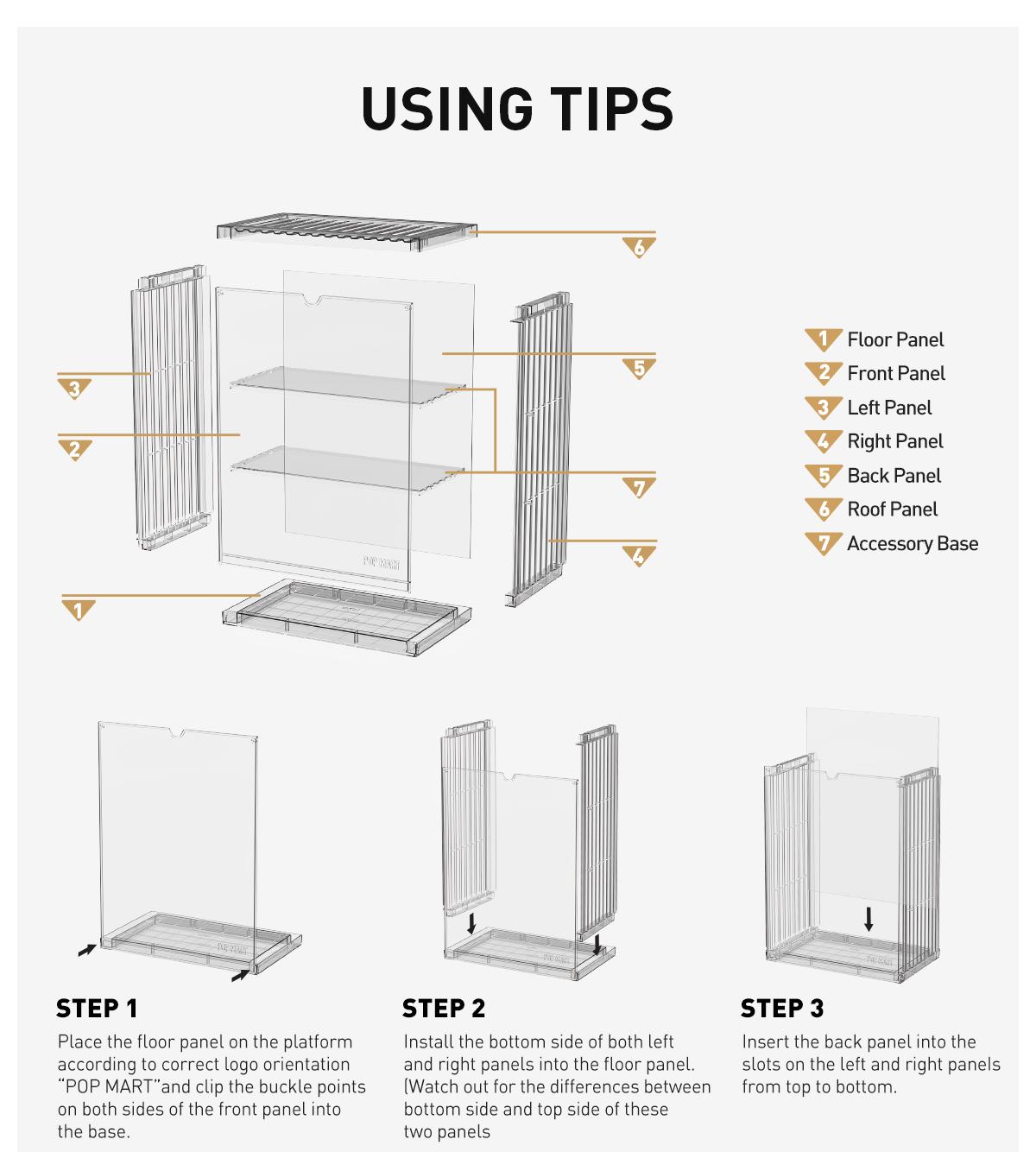 POP MART POP MART 400% Assemblable Lighted Display Container