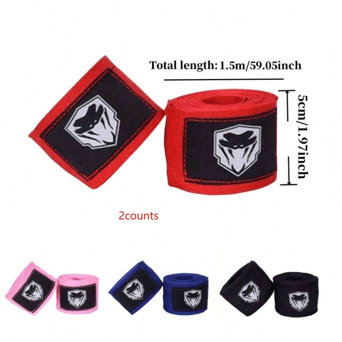 Boxing Training Bandages, 2 Counts Sports Bandages, Hand Wraps for Sanda, Kick Boxing Training, Martial Arts Protective Gear, Boxing Equipment