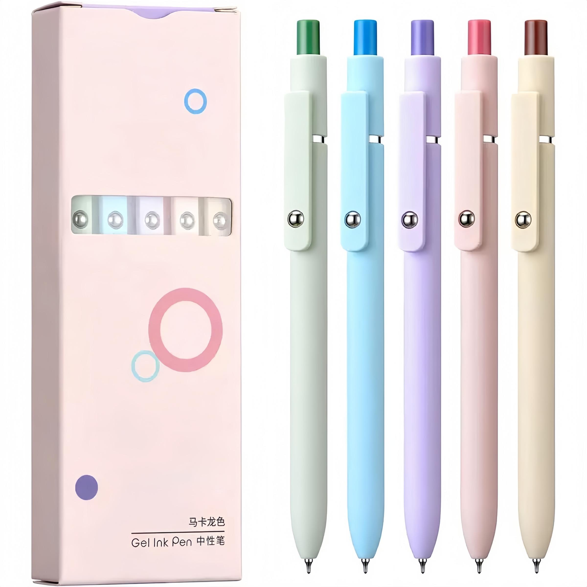 Rainbow Style Compression Quick Drying Pen Set, Ideal for Students & Nurses, Perfect Gift for Holidays, Gradient Color Design