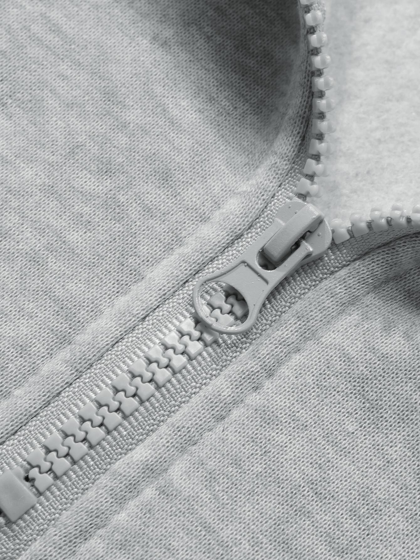 American Retro Floral Print Half-Zip Sweatshirt Hoodie, Short Waist Design, Casual Loose-Fitting, Fall & Winter Fashion, Sweet Cool Girl Vibe Style