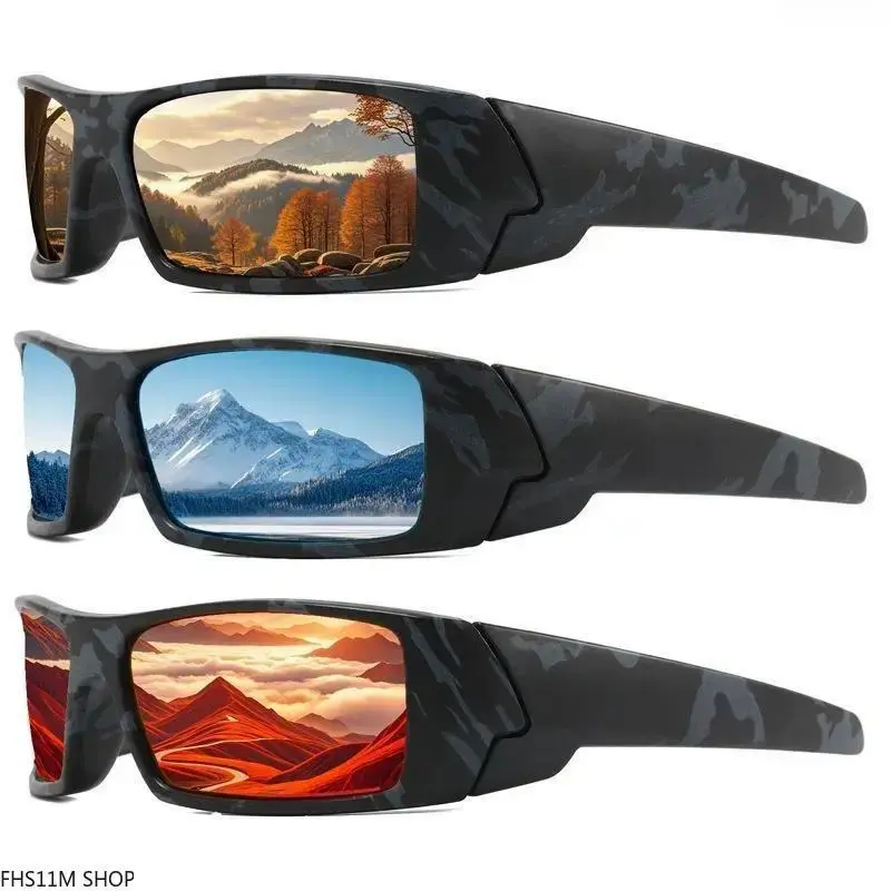 Men's Wrap Around Outdoor Eyewear, Heavy Duty Gorpcore Frames with Polarized UV400 Lenses - Performance & Impact-Resistant