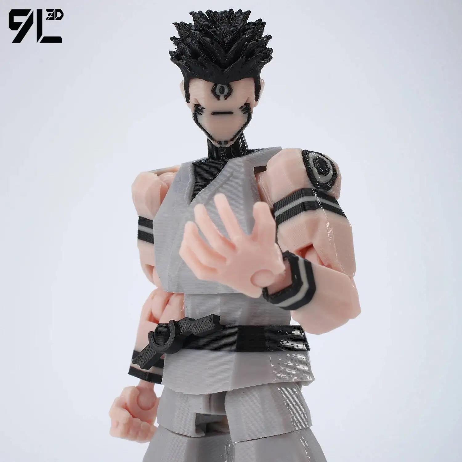 5.5 Inches 9L3D Printed Grey Articulated Action Figure Model Dummy13 T13, Artist-Friendly Collectible Anime Figure, Toy Photography Prop, Easter Gift, Stress-Relief Decoration
