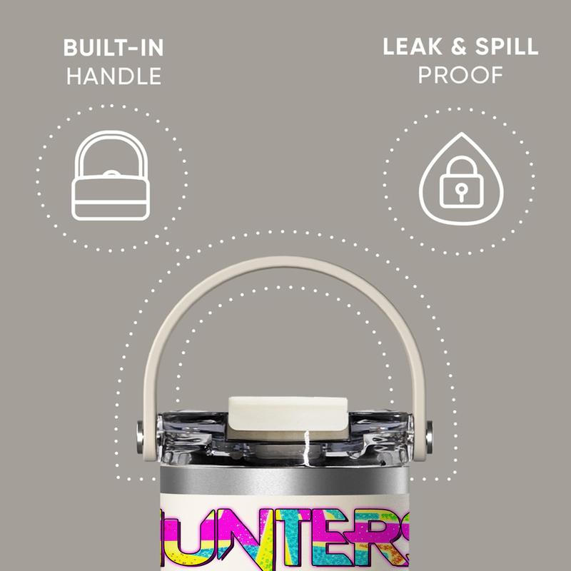 1 Pc 30oz insulated mug, double wall stainless steel vacuum cup, skinny leak-proof thermal mug, keeps hot 12 h/cold 24 h, colorful anime concert idol theme, stylish and durable,  travel tumbler, holiday birthday Christmas gift for women men friends