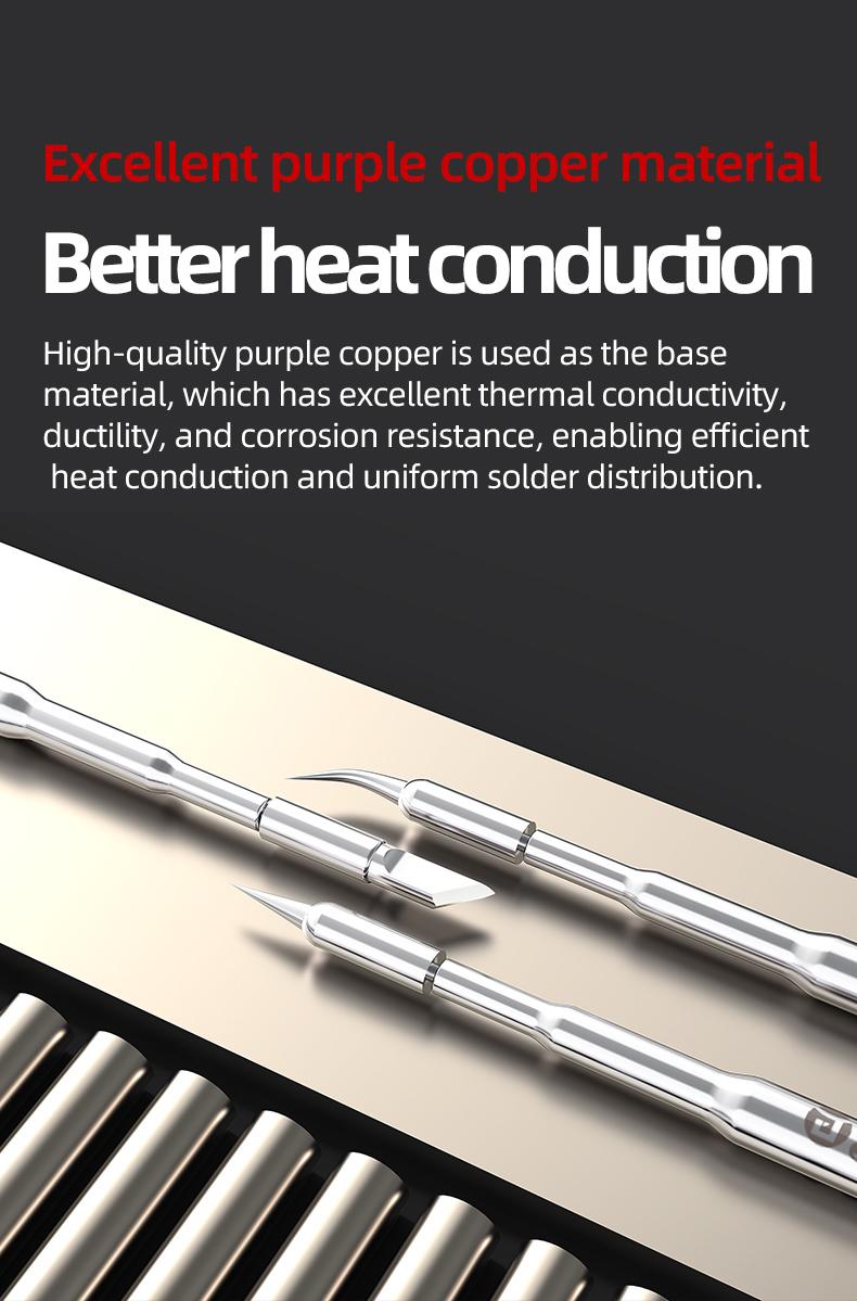 JTX C210 Soldering Iron Tips C210-I-IS-K 3in1 Kits for T210 Handle Mobile Phones Soldering Station Welding Tip Tools Set